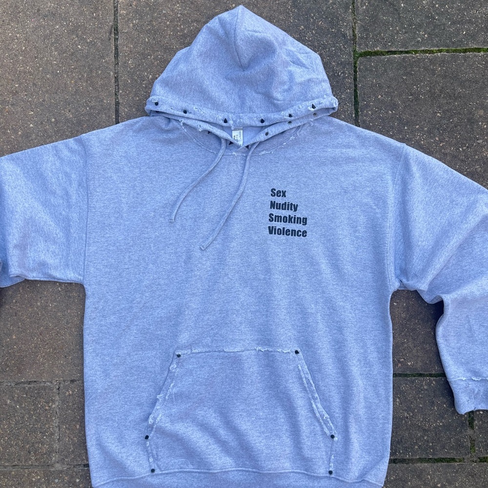 Gray Graphic Hoodie